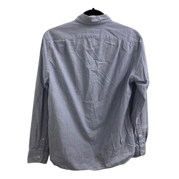 Men's J. Crew Blue Striped Button-Down Shirt - Picture 2 of 5